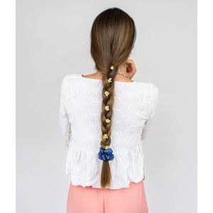 Obumi Linnen Scrunchie - Ocean Blue