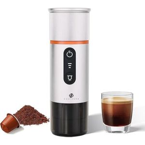 Equivera Draagbare Espressomachine - Draagbare Espressomachine - Elektrische Espressomachine - Espressomachine - Draadloze Espressomachine - Mini Koffiezetapparaat - Draagbare Koffiezetapparaat - Makkelijk voor Onderweg