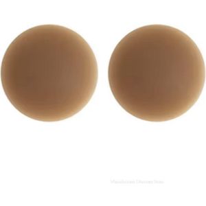 CHPN - Tepelcover - Tepelcovers - Cover voor tepels - Bruin/coffee - Tepels verbergen - Zelfklevend - Herbruikbaar - Tepelsticker - One size - 1 paar