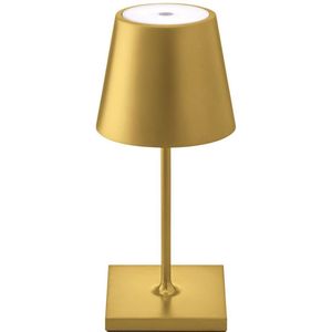 Oplaadbare Tafellamp - Draadloos & Oplaadbaar - Waterdicht - Dimbaar - Industrieel - Goud