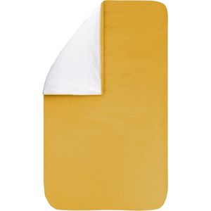 BINK Bedding Dekbedovertrek Wafel (Pique) Oker Ledikant 100x135 cm (zonder sloop)