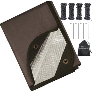 Multifunctionele Nooddeken - Waterdichte Thermal Reflecterende Deken voor Redding, Camping en Wandelen, Ideaal voor Overlevingssituaties 150cmx213cm