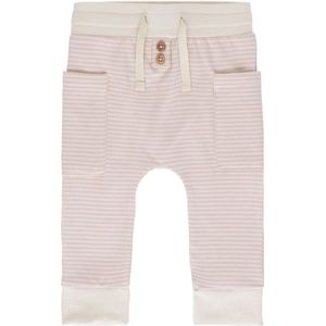 Baby's Only Broekje Stripe - Baby broek - Oud Roze - Maat 80 - 100% ecologisch katoen - GOTS