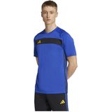 Sportshirt - Semi Lucid Blue/Black/Crew Yellow - 100% Polyester - Korte Mouwen