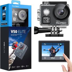 AKASO V50 Elite - Action Camera - 4K60FPS - Waterdicht - Touchscreen