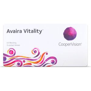 +6.00 - Avaira Vitality™ - 3 pack - Maandlenzen - BC 8.40 - Contactlenzen