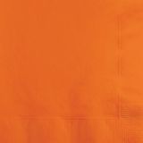 40x Oranje kleuren thema servetten 33 x 33 cm - Oranje papieren wegwerp tafeldecoraties - Feestartikelen