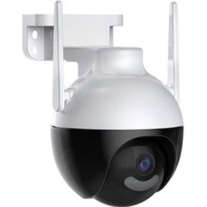 Thingy Beveiligingscamera Buiten - Full HD 3 MP - Wit - Buitencamera - Bewegingsdetectie - Security camera - Met 64 GB SD kaart en verlengkabel - Draai- en kantelbaar - Met Wifi en app - Muur en Dakbevestiging