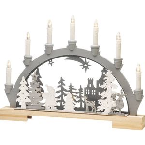 Kerstboog Konstsmide Holzsilhouette 3260-320 LED vast ingebouwd Warmwit