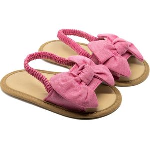 Siya Baby - sandalen - meisjes - roze - strik - maat 19