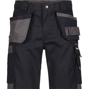 DASSY® Monza Tweekleurige holsterzakkenshort - maat 58 - ZWART/CEMENTGRIJS