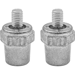 Allecto plus - Universele auto-accuschroeven M8 van zinklegering voor accukabelklemmen - Set van 2