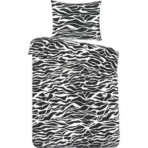 Dekbedovertrek Zebra - katoen - Eenpersoons -140x220 + 60x70 cm