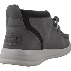 HEYDUDE - Wally Mid GripR - Instappers - Grey/Black