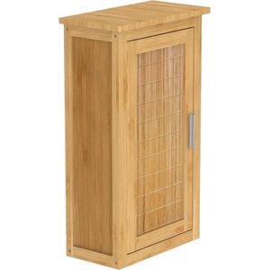 EISL Hoge Kast met Deur 40x20x70 cm Bamboe