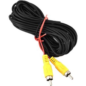 Backup Achteruitrijcamera Videokabel Male naar Male - 6M Lengte - Voor Achteruitrijcamera Connector - Bedrading Inbegrepen .