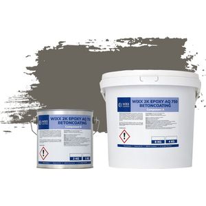 Wixx 2K Epoxy AQ 750 Betoncoating - 10kg - RAL 7039 | Kwartsgrijs
