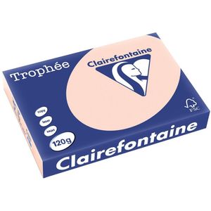 Clairefontaine Trophée Pastel, gekleurd papier, A4, 120 g, 250 vel, zalm