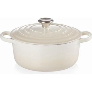 Le Creuset Gietijzeren ronde braadpan Meringue 20cm 2,4l