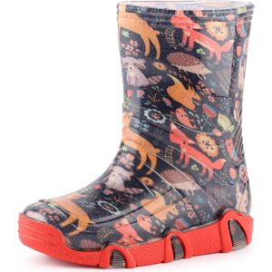 Ladeheid Kinder Regenlaarzen - Jongens Meisjes Antislip Zool - PVC -LA-ZT-SzuwarekBW - Marine Tiere - 21/22