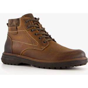 Hush Puppies leren heren veterboots bruin - Maat 42 - Uitneembare zool