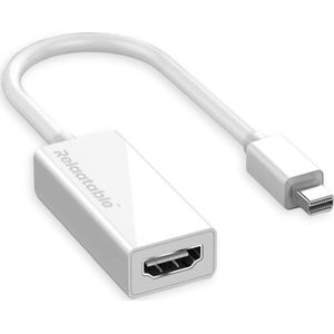 Relaatable® Displayport kabel - Wit – Thunderbolt naar HDMI – Mini displayport naar HDMI – Full HD en 4K – Geschikt voor o.a. Macbook, Surface, Lenovo, Dell XPS