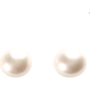 Clip oorbellen- parel- wit- 14 mm -Geen gaatje- Trouwen- Feestelijk-Charme Bijoux
