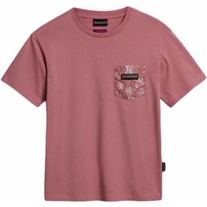 Napapijri x Liberty - Candolle PB1 - T-shirt - Pink - Dames