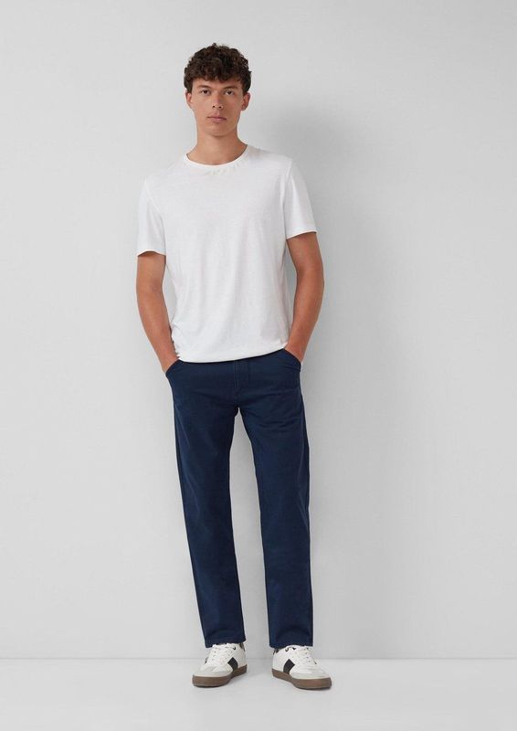 s.Oliver - Chino Broeken - Geborsteld - Zachte Katoenmix - Reguliere Pasvorm