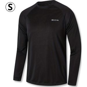Nivard Rash Guard - Surf Shirt - Zwemkleding - UV Beschermende Kleding - Voor Zwemmen - Surfen - Duiken - Zwart - Maat S