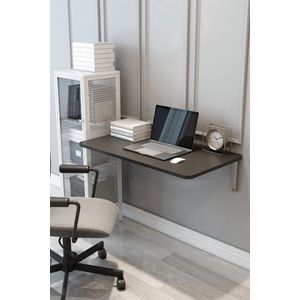 Klaptafel - Wandgemonteerde Tafels met Ovale - Ovale Klaptafel - 72x45 cm - Mdf Antraciet