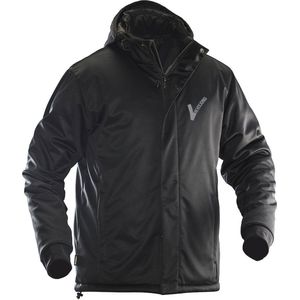 Security / Beveiliging kleding - Jobman - Winter Softshell jas met capuchon - Zwart inclusief Borstlogo (V-tje) en Ruglogo (SECURITY) - Maat XXL - VOOR PROFESSIONALS