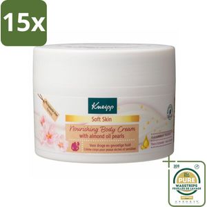 15 x Kneipp - Body crème - Soft Skin - Amandelbloesem - 200 ml - Grootverpakking - Huidverzorging - Bodycrème - Amandelolie - Shea Butter - Zachte Huid