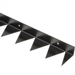 Anti-klimstrip - Zwart - Staal - Secu - SecuMax anti klimstrip zwart 1000x60mm 90graden