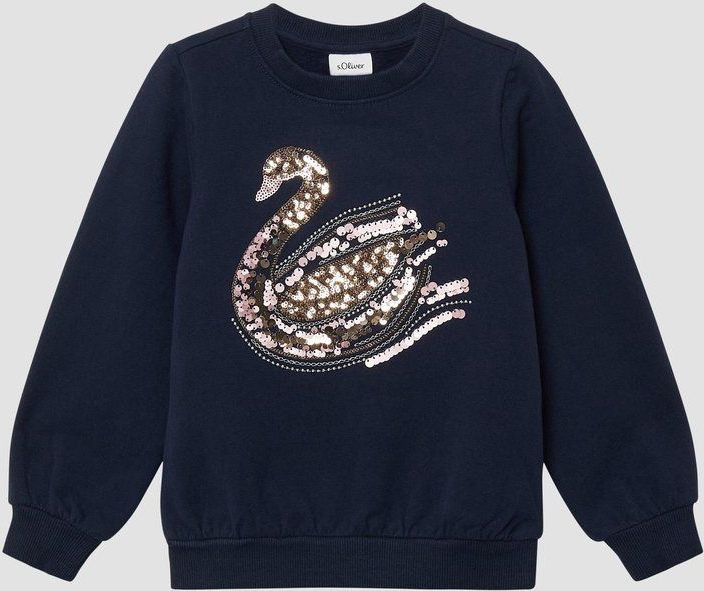 s.Oliver - Sweatshirt - Zacht - Met Paillettenprint