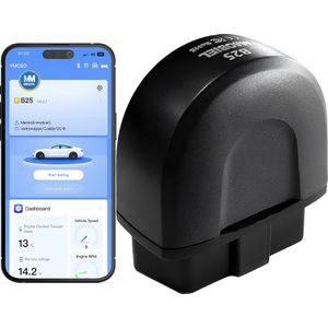 MMOBIEL OBD2 Scanner Bluetooth Pro Diagnostische OBD voor alle auto's - Compatibel met iOS iPhone, iPad & Android - OBDII Auto Scanner Check Engine Fout Code Lezen & Wissen - Draadloze Reader, Live Data