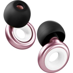 PrimePlugs Festival Oordoppen – Comfortabele Gehoorbescherming voor Muziek, Sport & Reizen – SNR 17dB – Siliconen – Loop - Roze