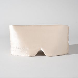 Ryce® Zijden Slaapmasker - Oogmasker - Vrouwen & Mannen - Full Cover - Cadeau - Beige