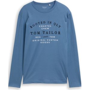 Tom Tailor Shirt met lange mouwen en logoprint