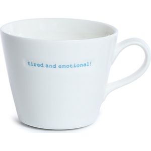 Keith Brymer Jones Bucket mug - Beker - 350ml - tired and emotional -