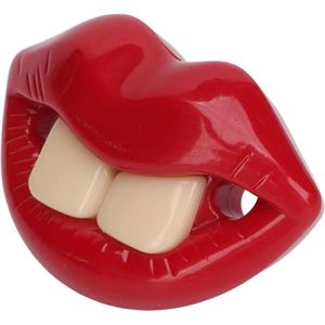 Funny Pacifier with Red Lip Shape Silicone Mouth Rest for Babies - Ideal for Pictures - Easy Cleaning .
