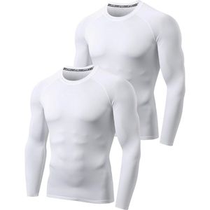 Heren fleece voering thermische winter t-shirt casual slim fit lange mouwen