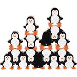 Goki Houten Stapelspel Pinguin - Leerzaam speelgoed voor urenlang stapelplezier