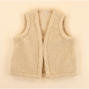 Moonrise dames wollen vestje lichtbruin M