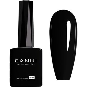 Canni UV Gellak Zwart - 9 ml - Zwarte Gellak - Gellac Zwart - Gellak Kleuren - Canni Gellak - Gellak Nagellak