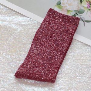 Glittersokken - Bordeauxrood