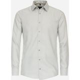 VENTI modern fit overhemd - dobby - groen - Strijkvrij - Boordmaat: 44