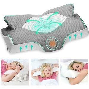 Cervicaal Orthopedisch Kussen van Traagschuim met Ergonomisch Ontwerp
