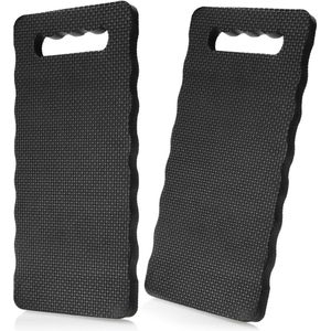 Kniekussen 2x kniekussens voor de tuin - kniemat voor tuinieren - kniebeschermers voor handwerk en vrije tijd - kniebeschermingsmat waterafstotend warmte-isolerend zwart 2 stuks