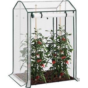 BukkitBow – Polytunnel Tuinkas – Winterproof Tunnel voor Groenten Teelt – Compacte Tuinkas met Groot Luik - 150x100x83CM